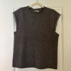 Faherty Fringe Merino Wool Sweater